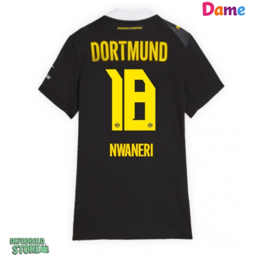 Borussia Dortmund Ethan Nwaneri #18 Replika Udebanetrøje Dame 2026-27 Kortærmet